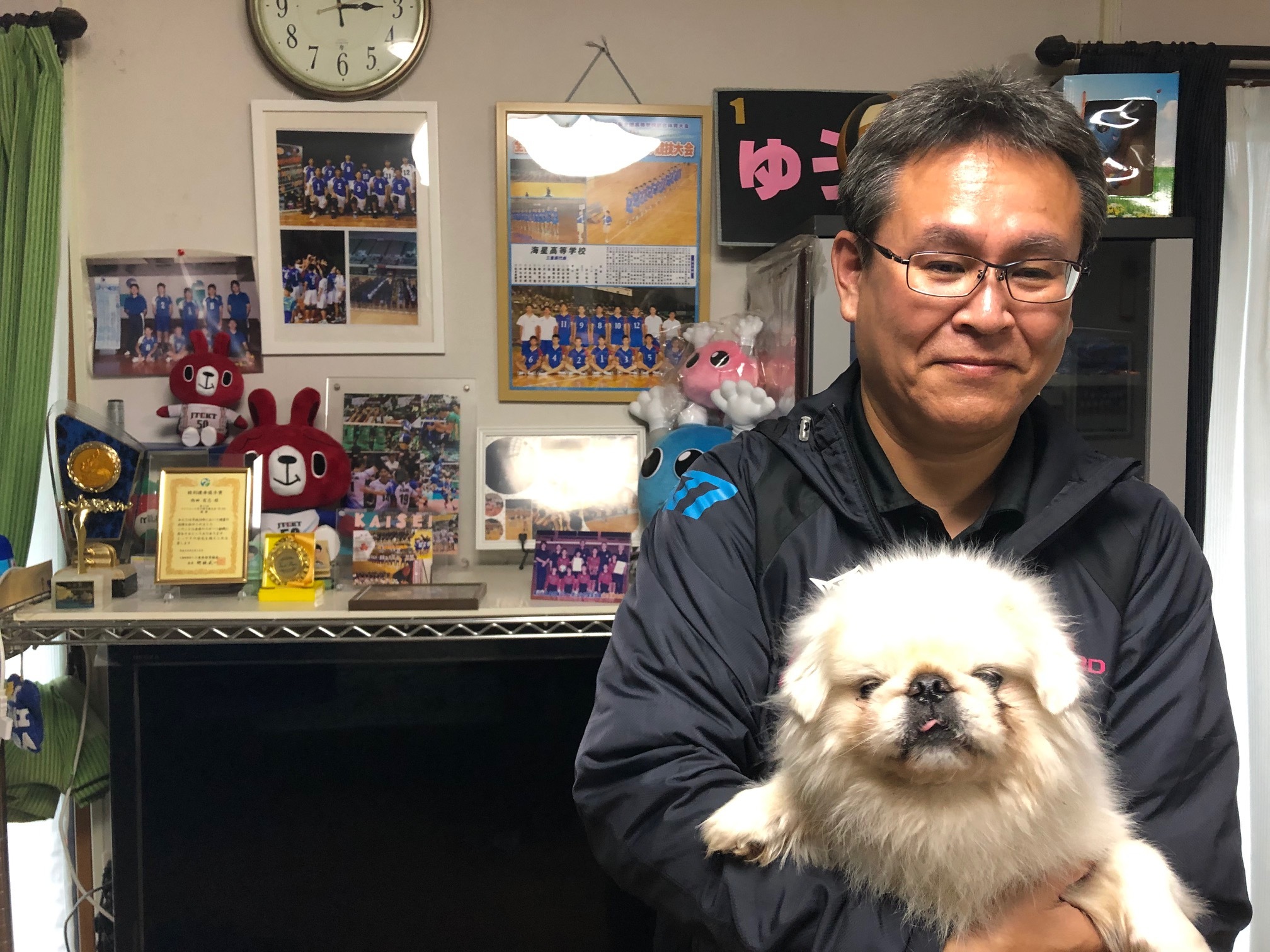 西田有志選手の愛犬天の写真